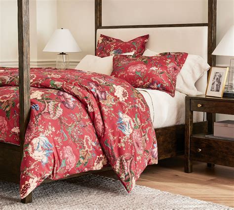 pottery barn floral bedding